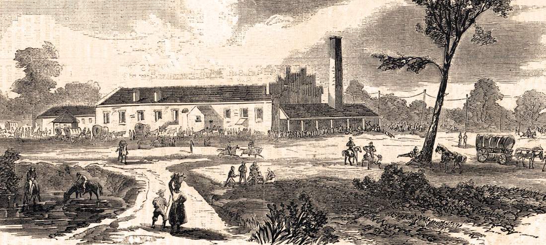 General H.E. Paine's headquarters, Third Division, Army of the Gulf, near Port Hudson, Louisiana, June 1863