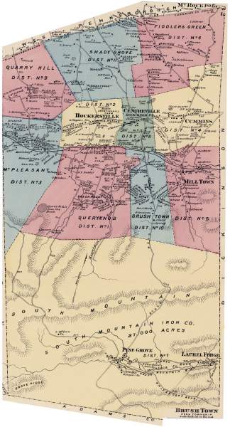 Penn Township, Cumberland County, Pennsylvania, map, 1872, zoomable image