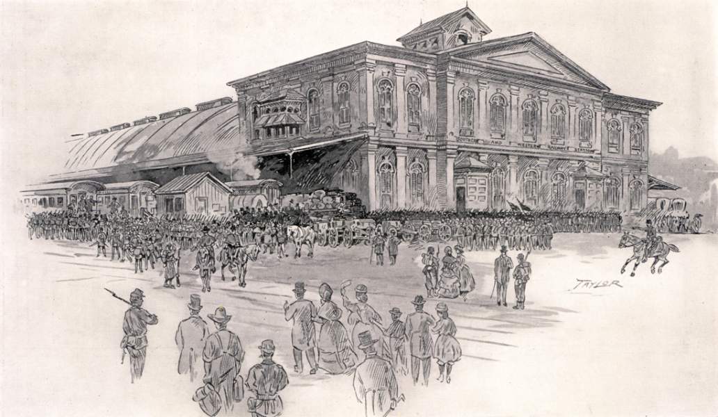 Philadelphia, Wilmington, and Baltimore Rail Road Station, Philadelphia, Pennsylvania, 1861