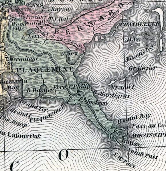 Plaquemines Parish, Louisiana, 1857