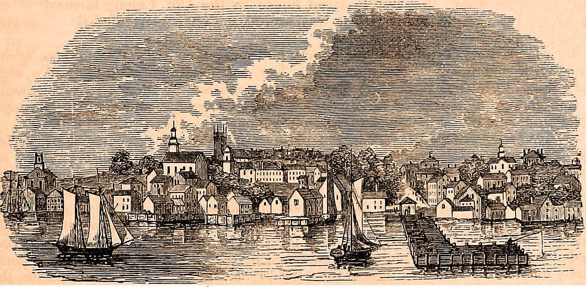 Plymouth, Massachusetts, 1861, artist's impression