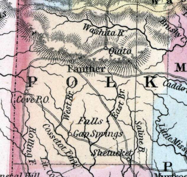 Polk County, Arkansas, 1857