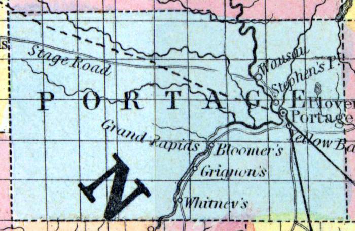 Portage County, Wisconsin, 1857