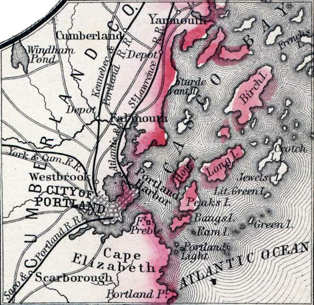 Portland, Maine, region, 1860