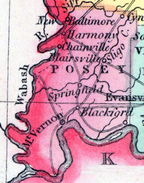 Posey County, Indiana, 1857