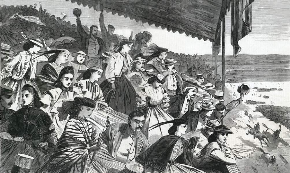 Winslow Homer, "Our Watering Places - Horse Racing at Saratoga," Harper's Weekly Magazine, August 1865