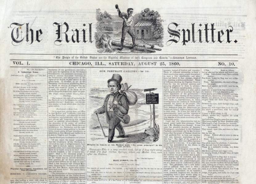 The Railsplitter (Chicago, Illinois), August 25, 1860