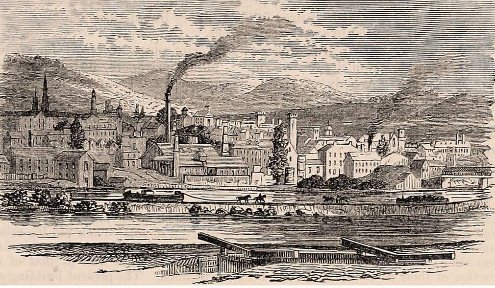 Reading, Pennsylvania, 1861, artist's impression