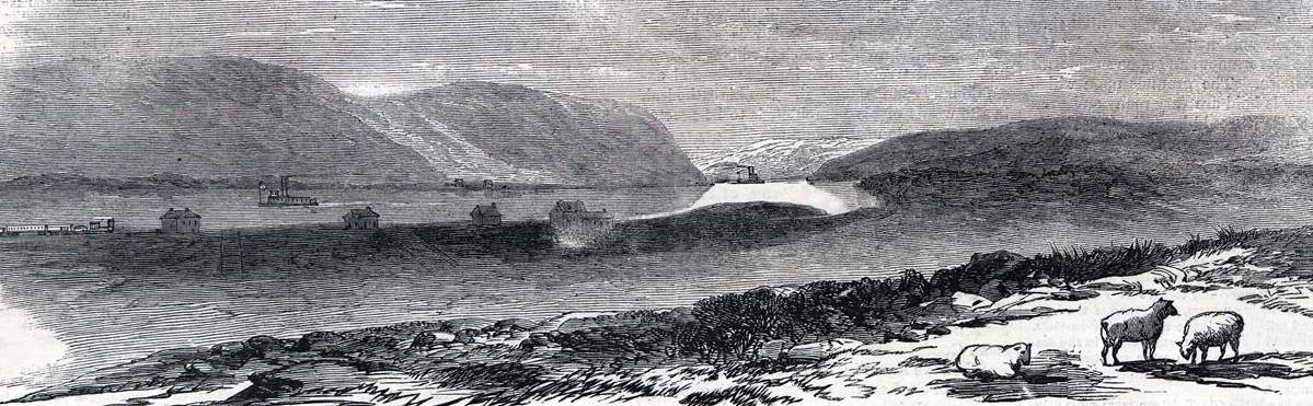 Reno, Pennsylvania, November 1865, artist's impression