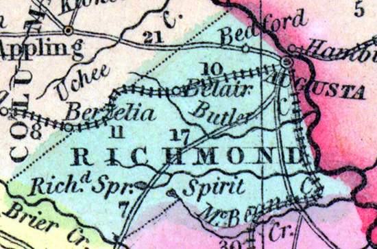 Richmond County, Georgia, 1857