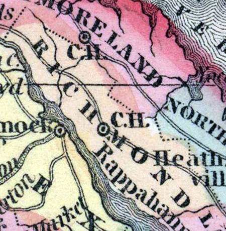 Richmond County, Virginia, 1857