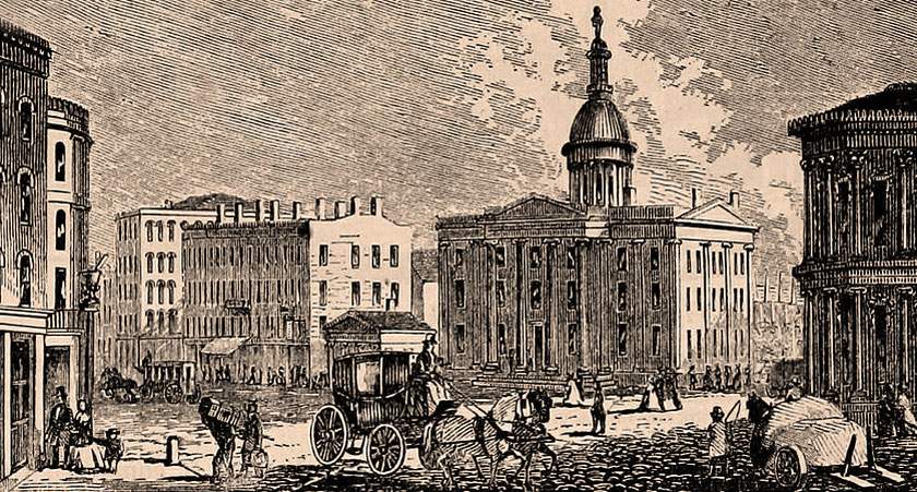 Rochester, New York, 1861, artist's impression