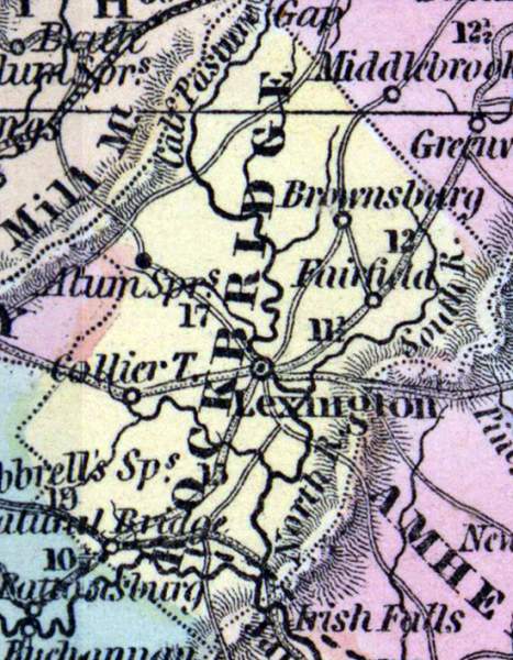 Rockbridge County, Virginia, 1857