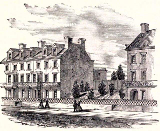 352 K Street, South Carolina Commission Residence, Washington DC, 1860, artist's impression