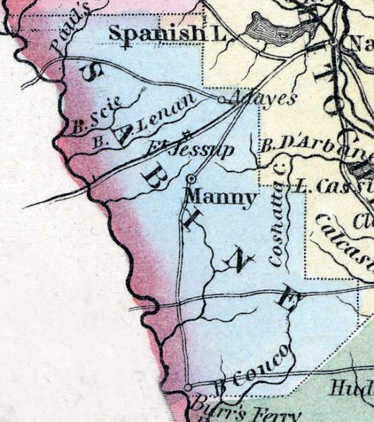 Sabine Parish, Louisiana, 1857