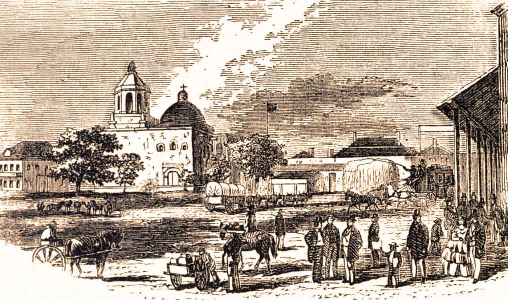 San Antonio, Texas, 1861, artist's impression