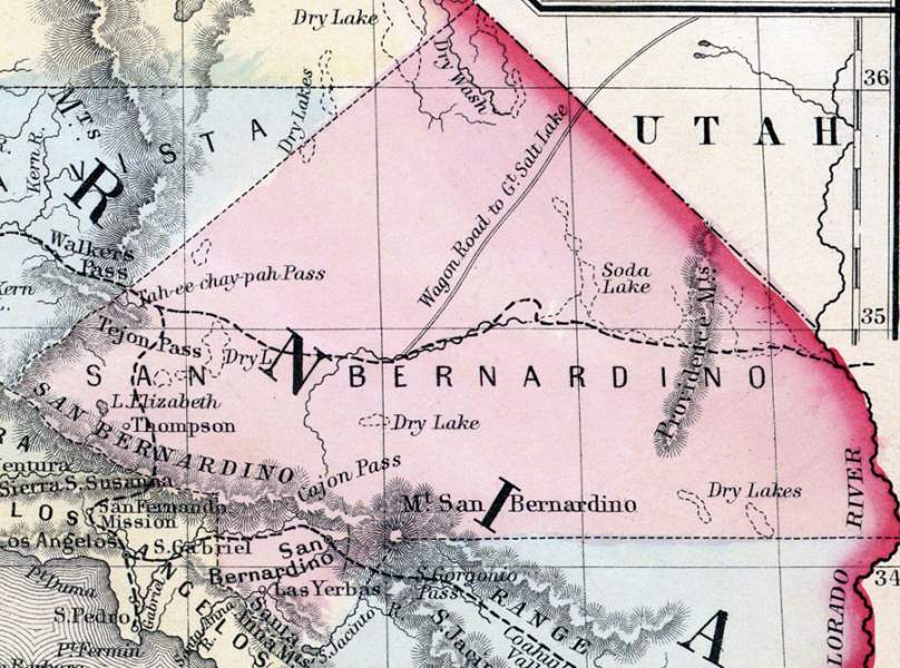 San Bernardino County, California, 1860