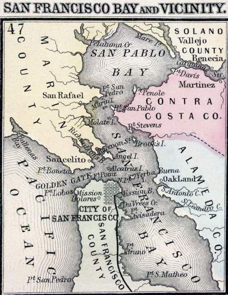 San Francisco Bay Area, 1860