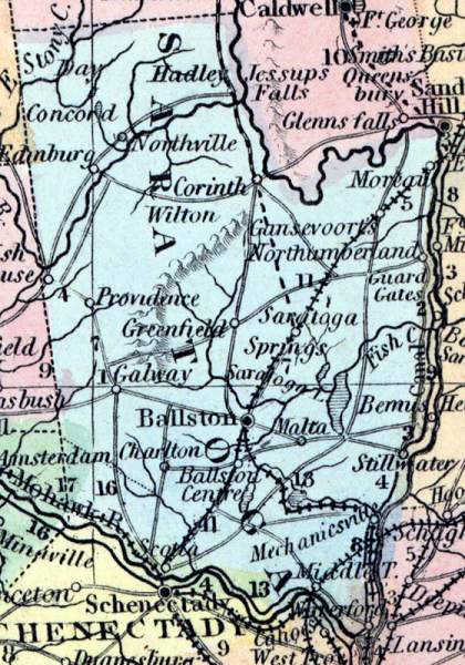Saratoga County, New York, 1857