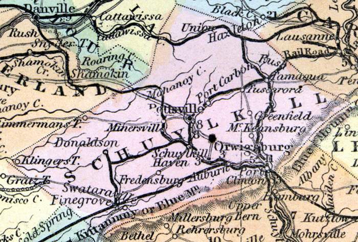 Schuylkill County, Pennsylvania, 1857