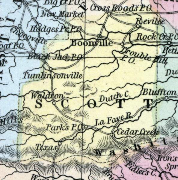Scott County, Arkansas, 1857
