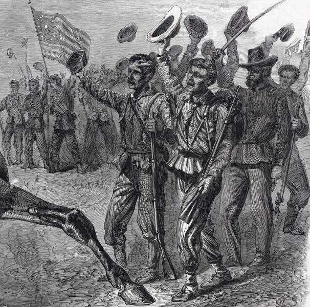 Major-General Philip Sheridan, Fisher's Hill, Virginia, September 22, 1864, artist's impression, detail