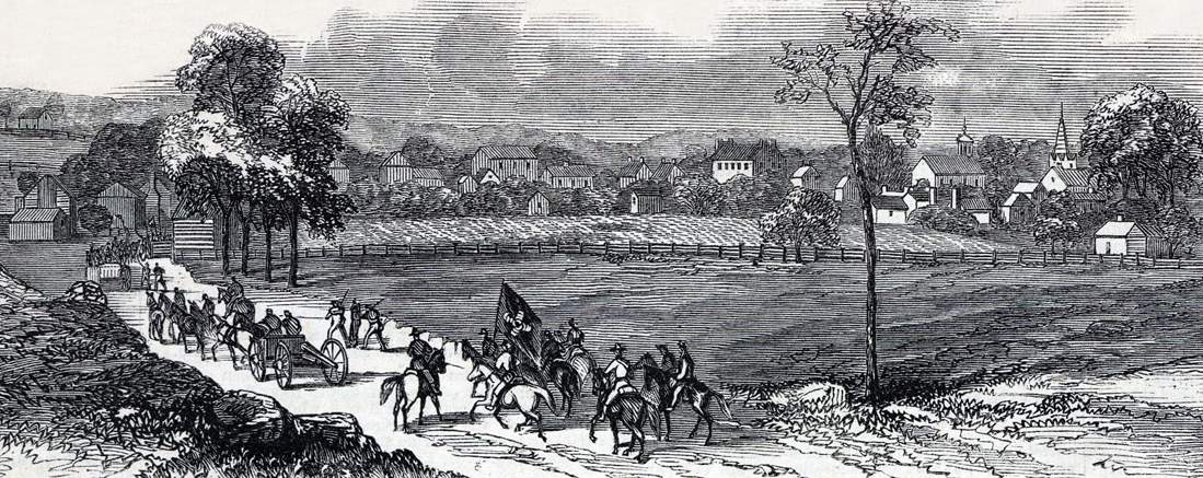 Smithfield, Virginia, September 1864, artist's impression, detail