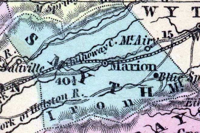 Smyth County, Virginia, 1857