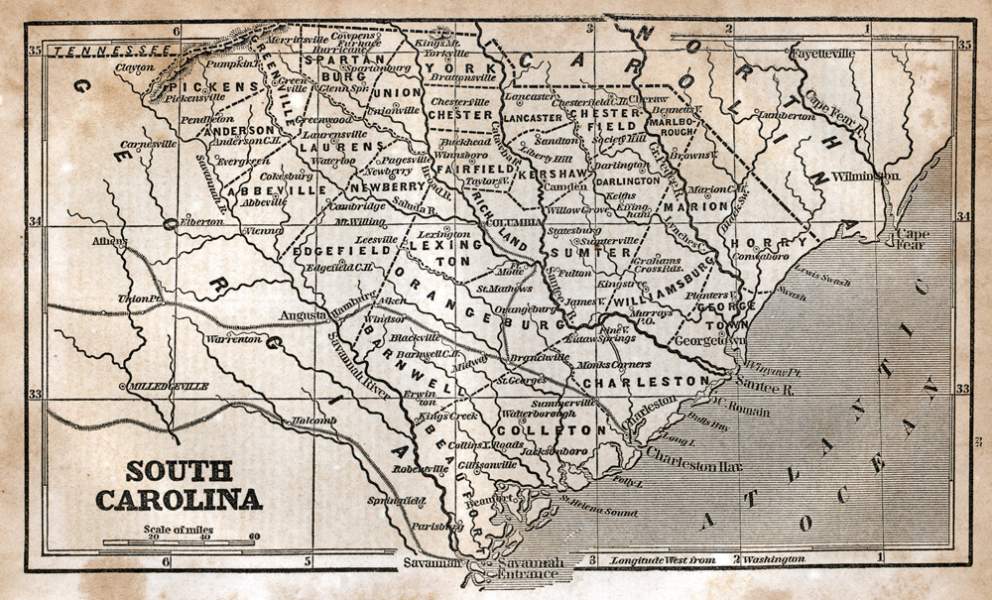 South Carolina, 1853