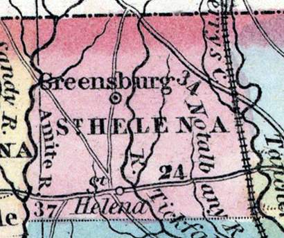 St. Helena Parish, Louisiana, 1857