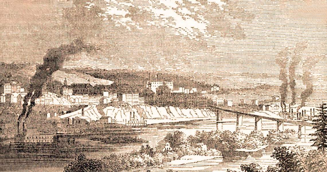 St. Paul, Minnesota, 1861, artist's impression