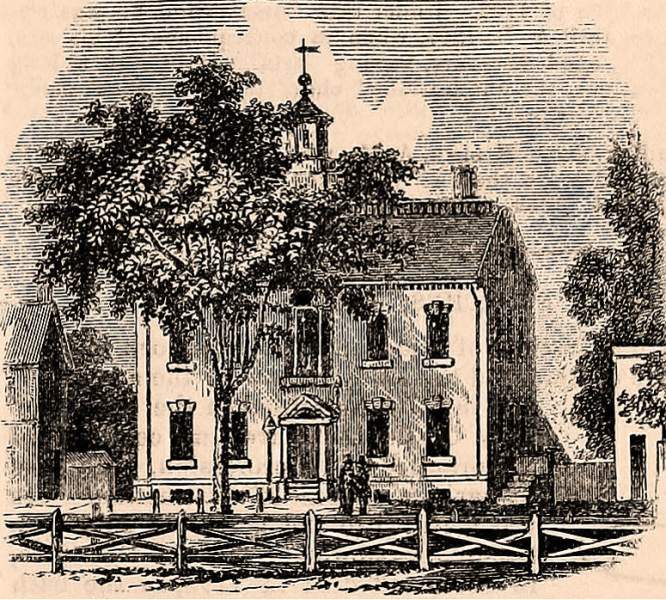 Delaware State House, Dover, Delaware, 1861, artist's impression