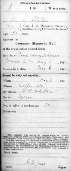 Confederate Private William E. Stoker, Enlist May 1862 (Page 2)