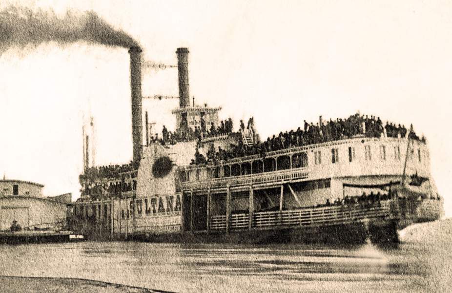 The Mississippi Steamboat "Sultana", Helena, Arkansas, April 26, 1865, detail