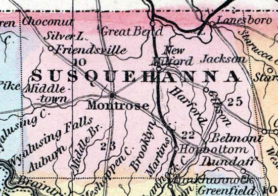 Susquehanna County, Pennsylvania, 1857