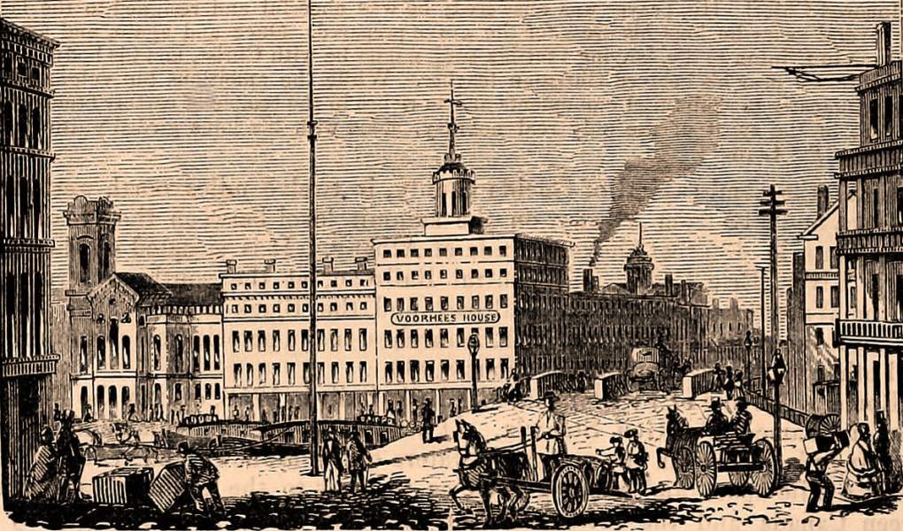 Syracuse, New York, 1861, artist's impression