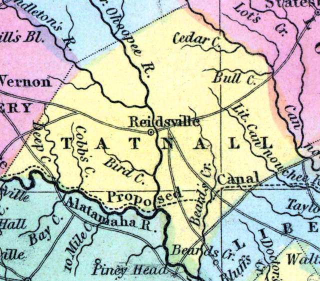 Tattnall County, Georgia, 1857