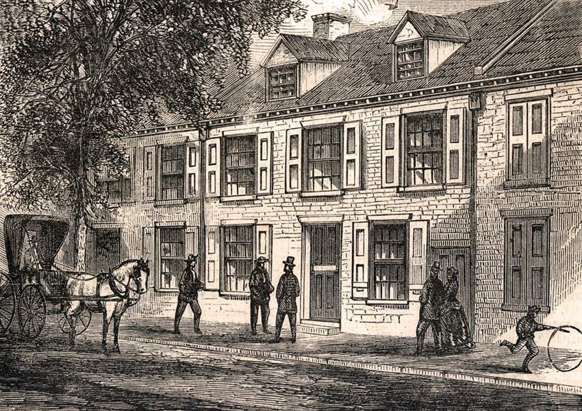 Law Office and Home of Thaddeus Stevens, Lancaster, Pennsylvania, 1868