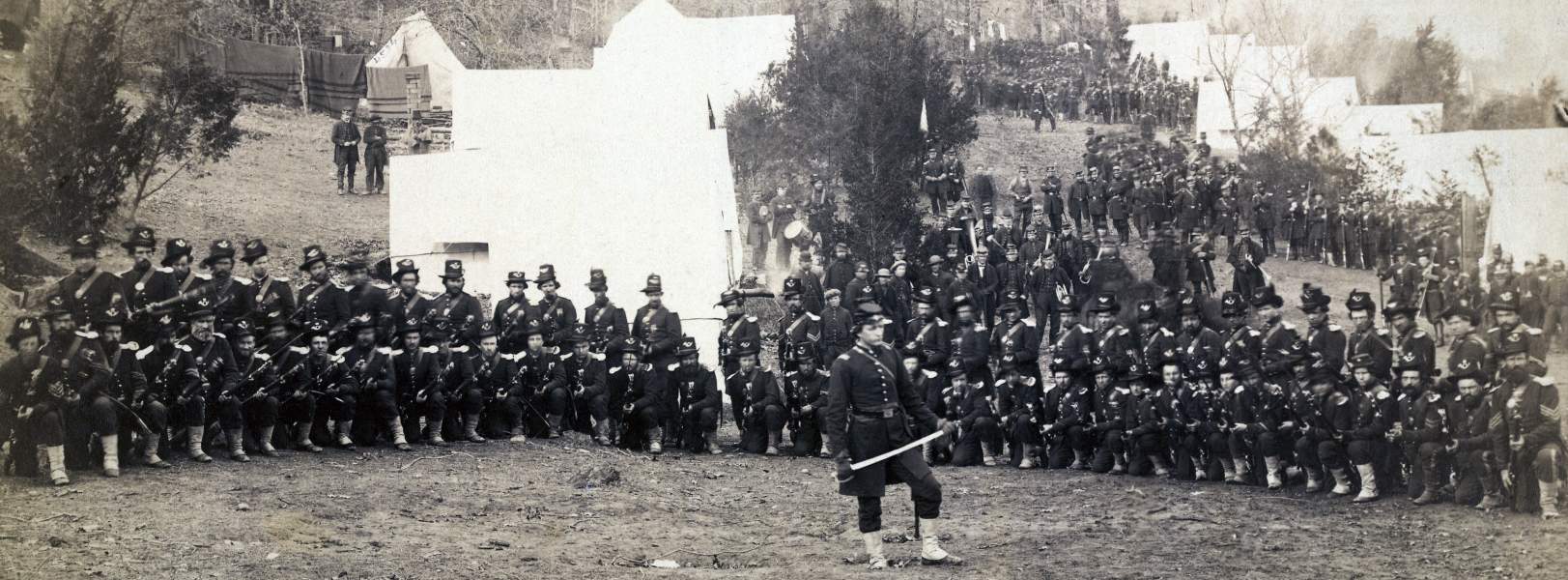 Thirty-Sixth Pennsylvania Infantry, Company H, photograph, detail, zoomable image