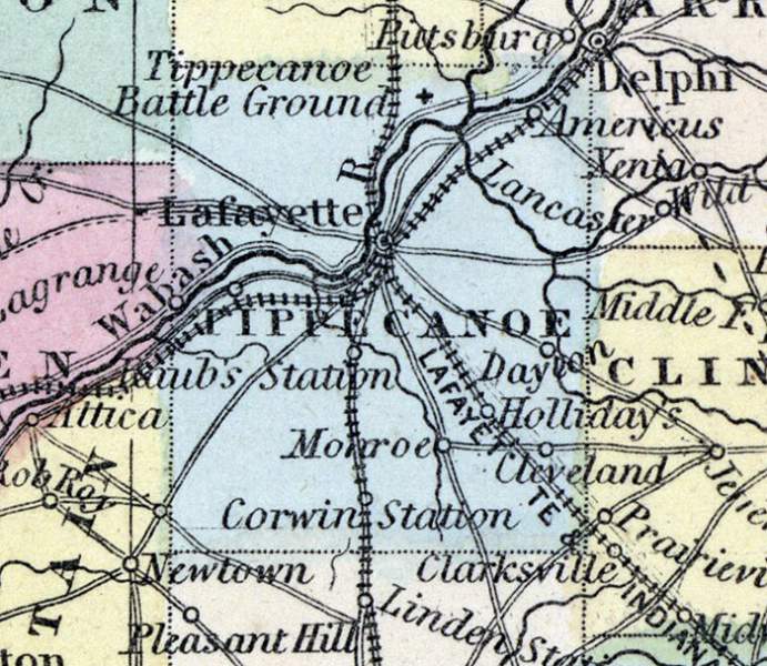 Tippecanoe County, Indiana, 1857