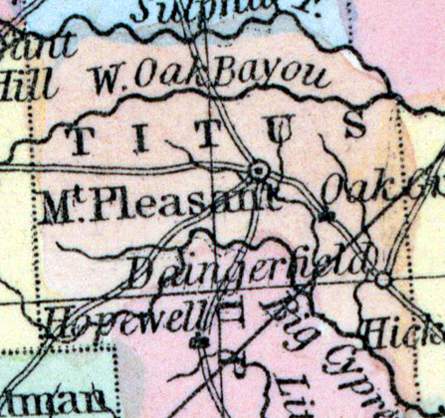 Titus County, Texas, 1857