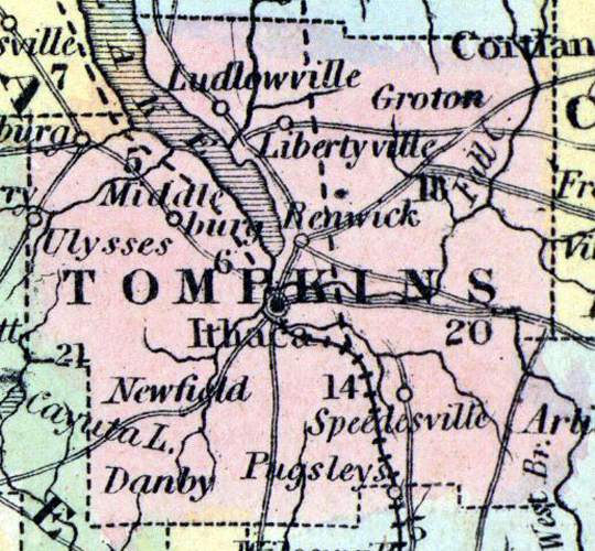 Tompkins County, New York, 1857