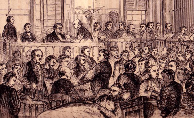 The Trial of John Brown, October 27, 1859, detail