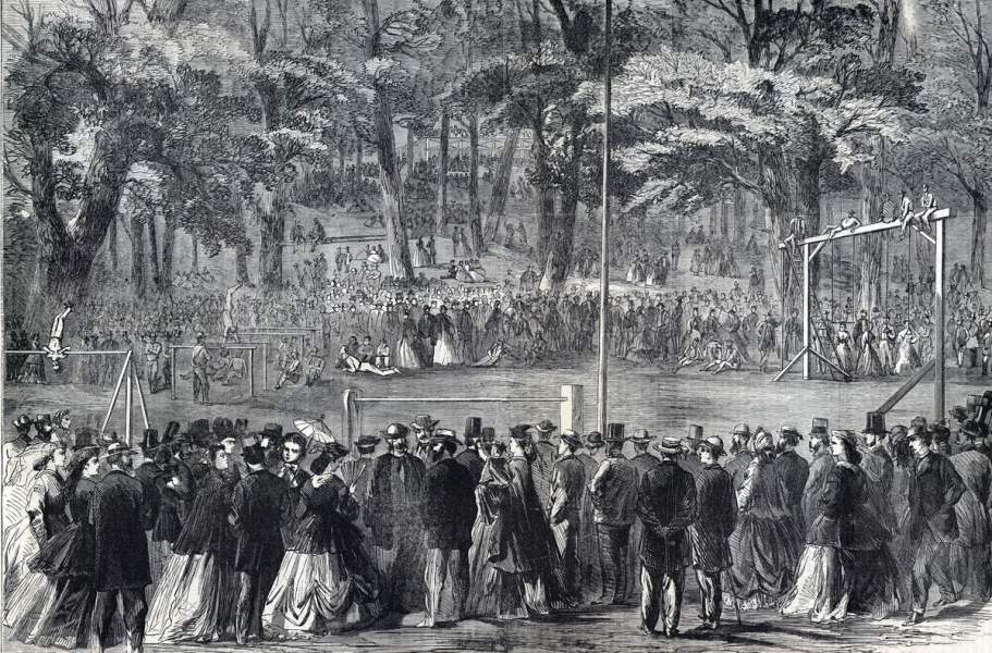 German-American "Turner" Festival, Cincinnati, Ohio, September 4, 1865, artist's impression
