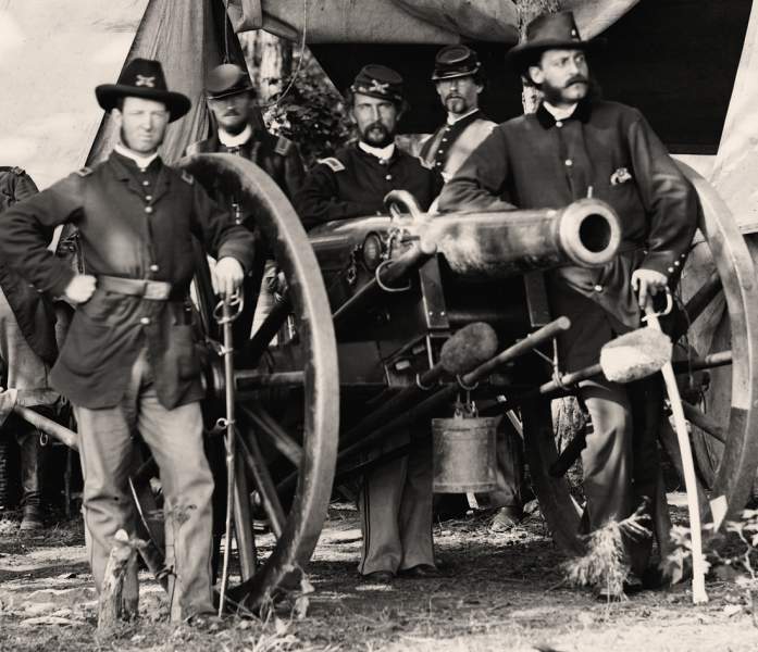 Union Artillery Officers, Culpeper, Virginia, September 1863