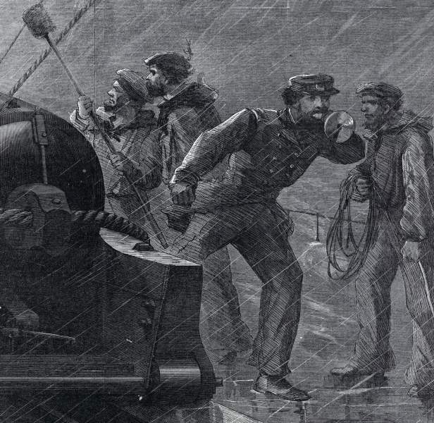 "Chase of A Blockade Runner," Harper's Weekly, November 26, 1864, further detail