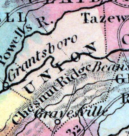 Union County, Tennessee, 1857