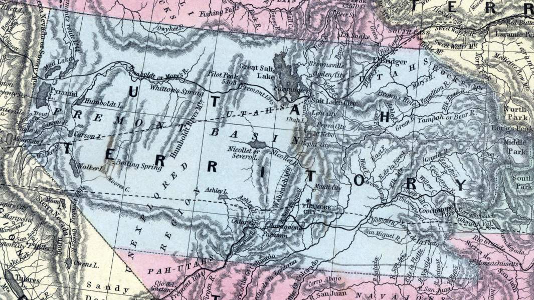 Utah Territory, 1857, zoomable map