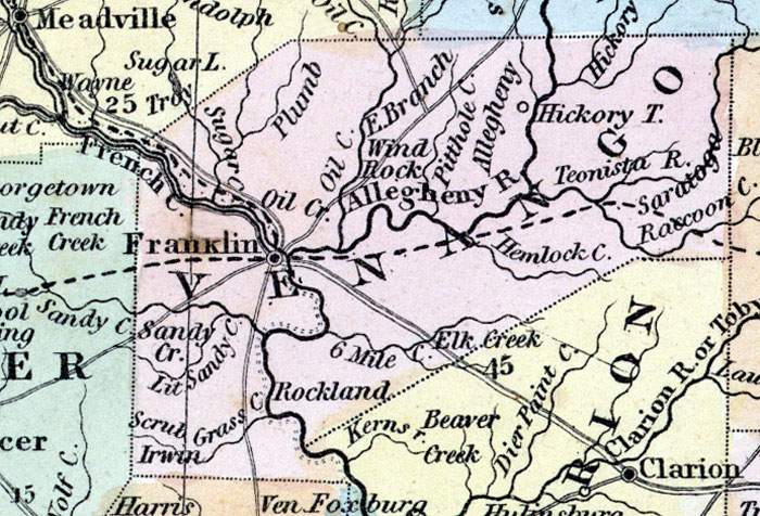 Venango County, Pennsylvania, 1857