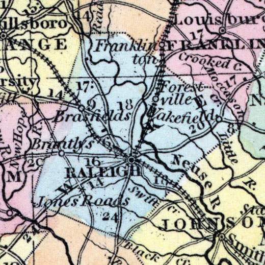 Wake County, North Carolina, 1857